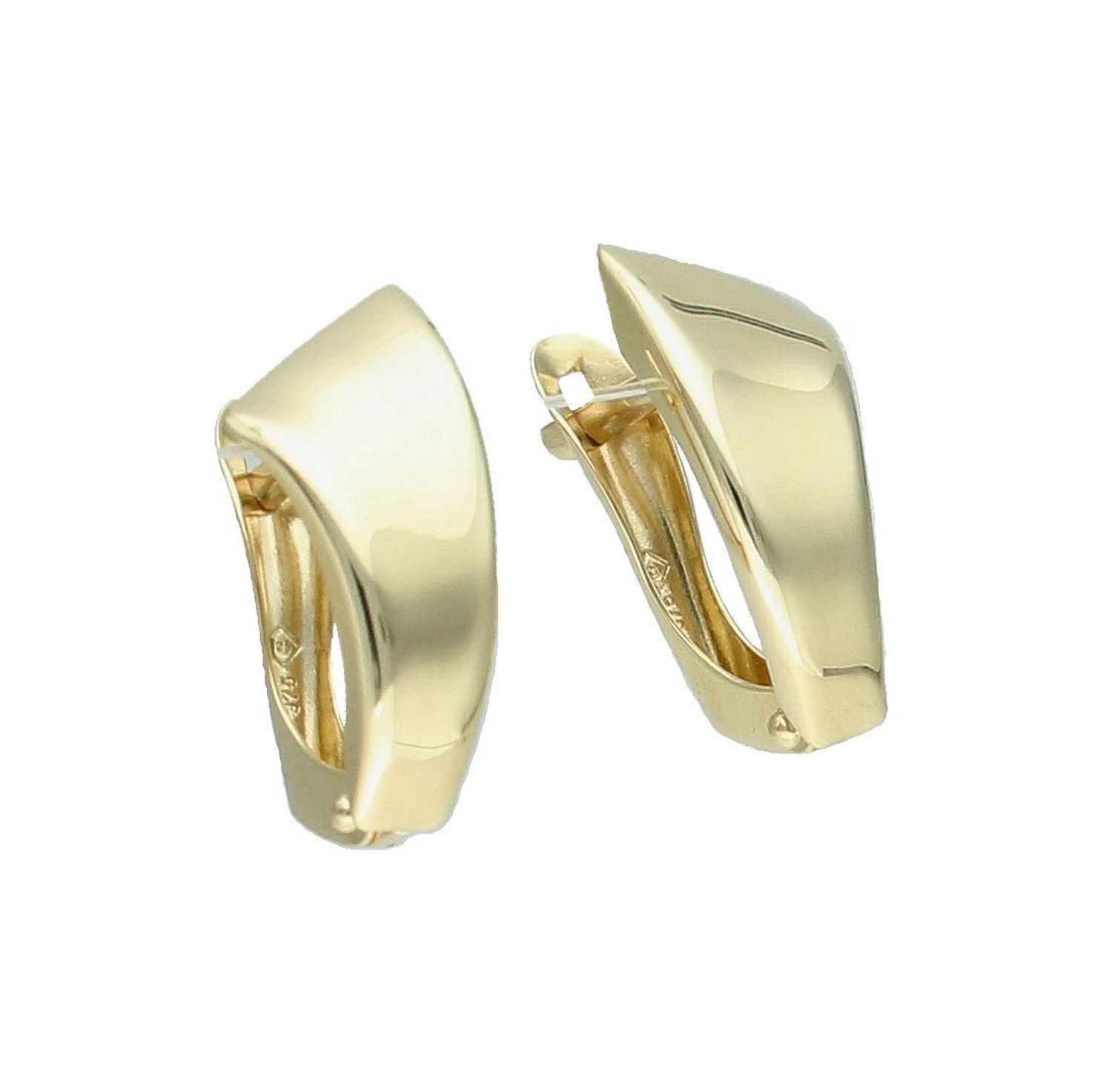 Kolczyki złote geometryczny wzór próba 375, KL 4705 375 (2).jpg